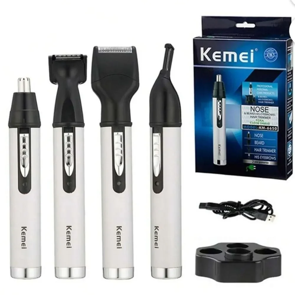 Kemei KM-6650 Multifuctional Nose Ear Hair Trimmer For Men Or Women Electric